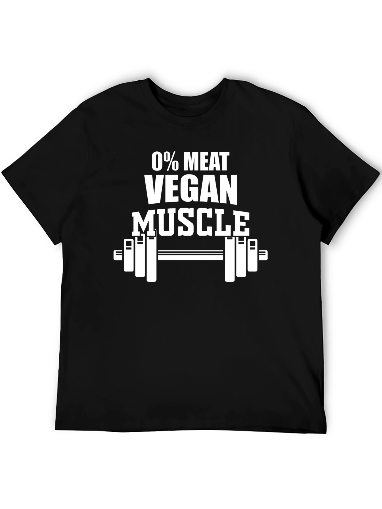 Vegan Muscle T-Shirt - 0% Meat Graphic Tee