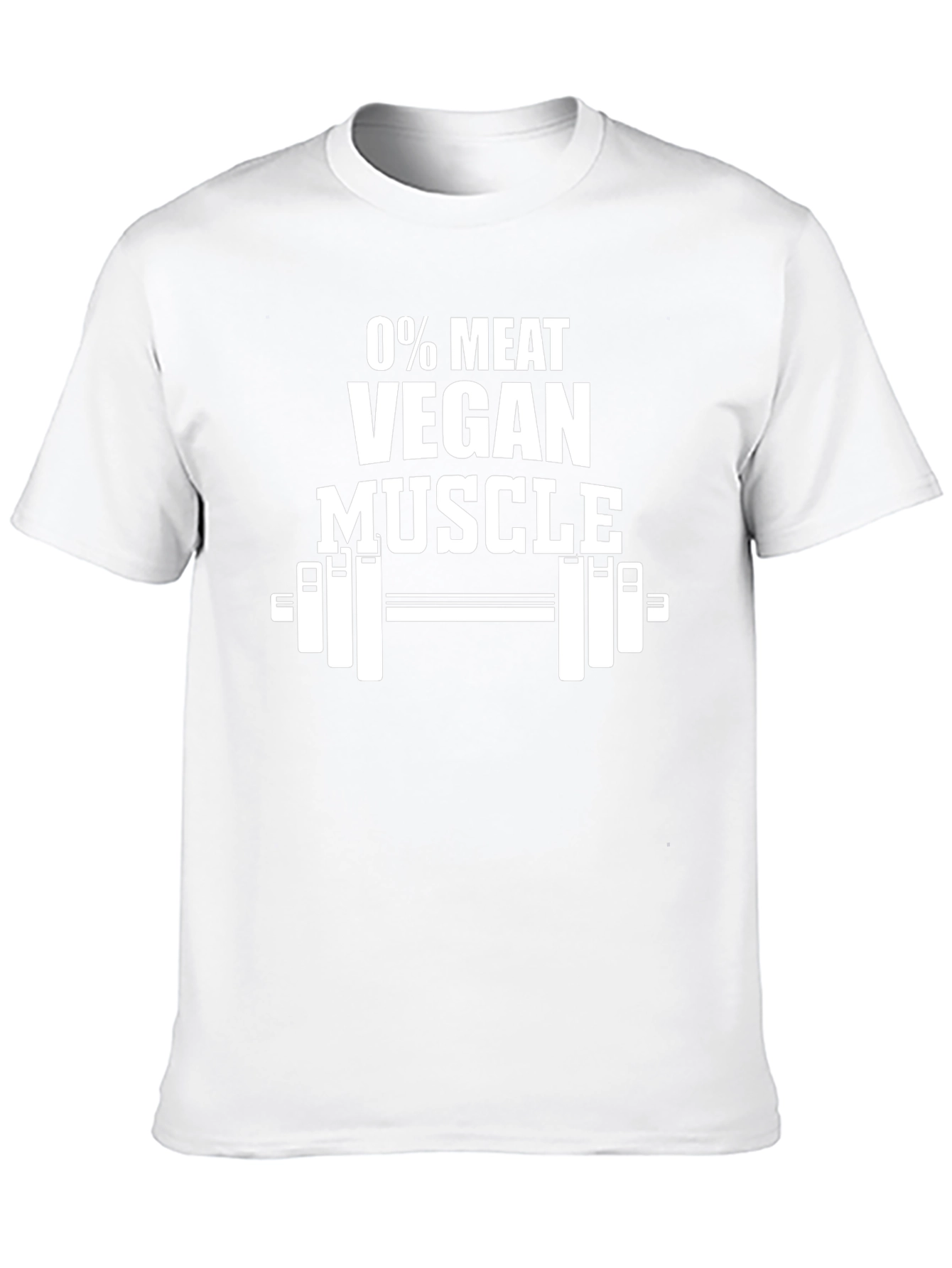 Vegan Muscle T-Shirt - 0% Meat Graphic Tee