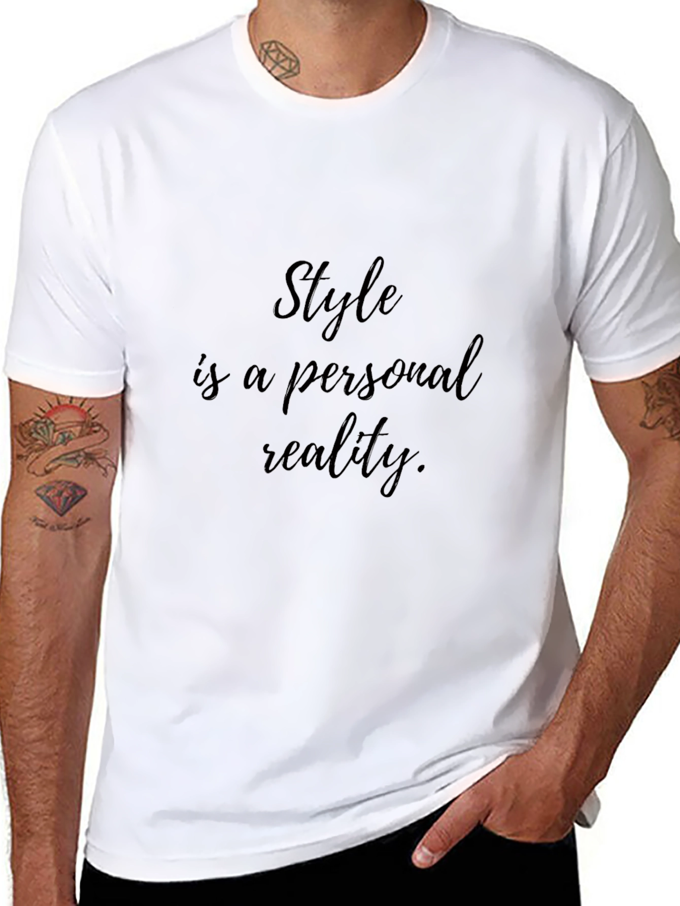 Stylish Black T-Shirt: Style is Personal Reality