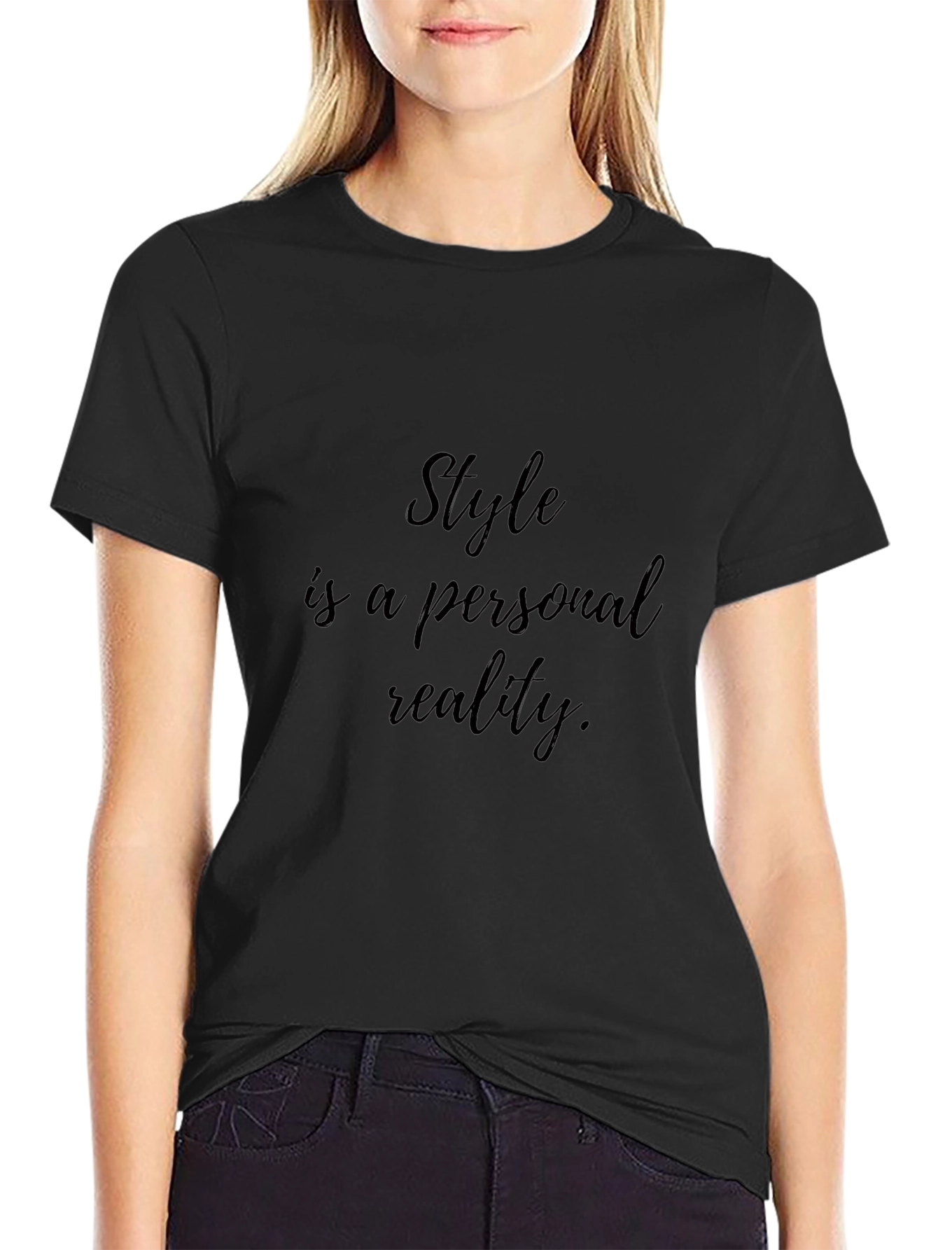 Stylish Black T-Shirt: Style is Personal Reality