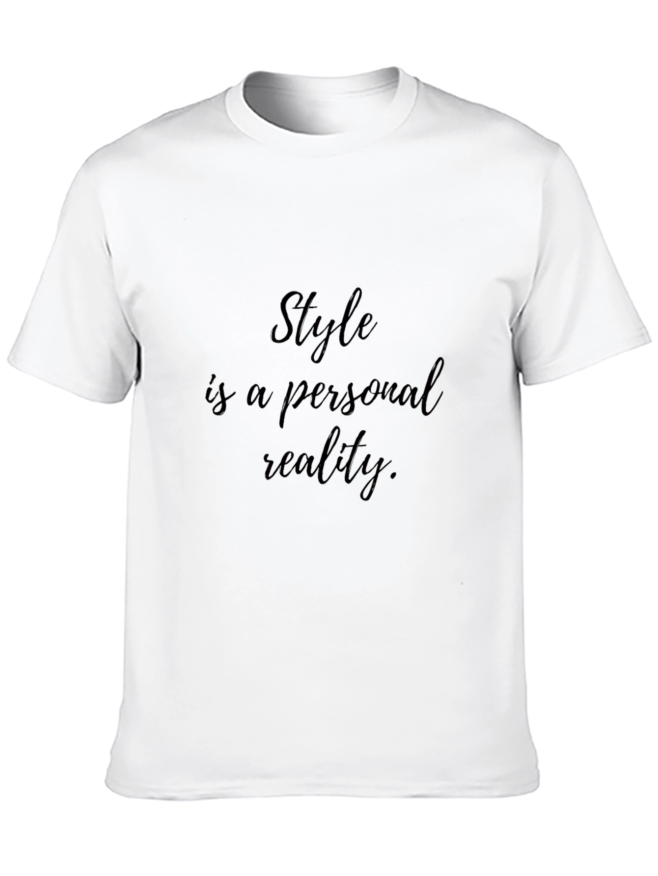 Stylish Black T-Shirt: Style is Personal Reality