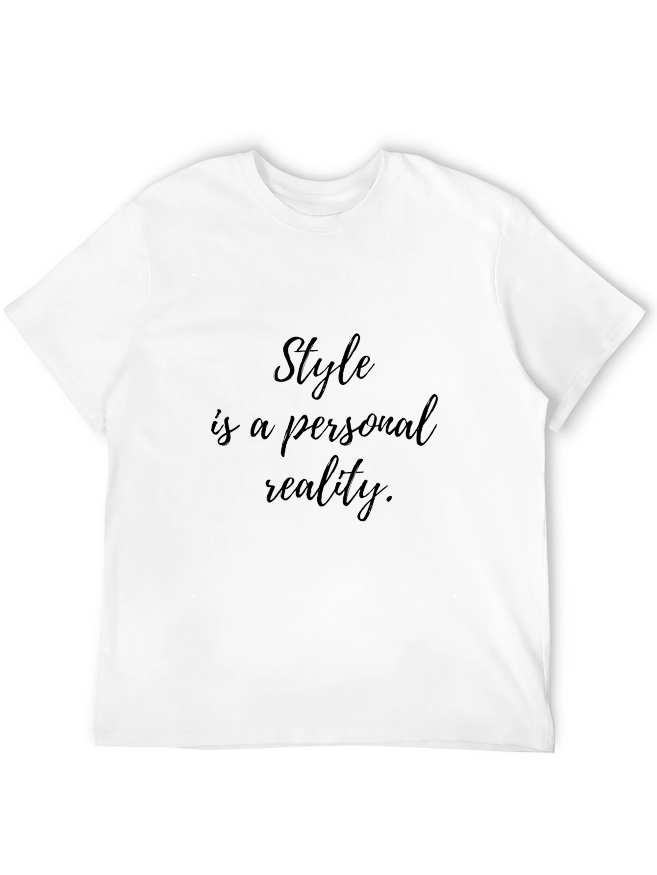 Stylish Black T-Shirt: Style is Personal Reality