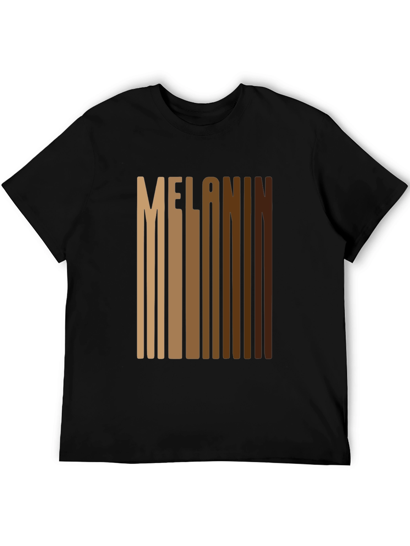 Melanin Barcode Graphic Tee - Black T-Shirt
