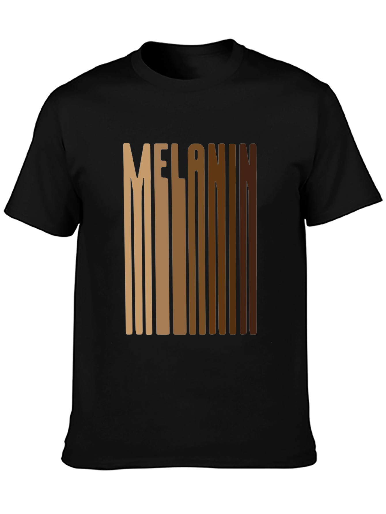 Melanin Barcode Graphic Tee - Black T-Shirt