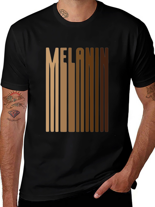 Melanin Barcode Graphic Tee - Black T-Shirt