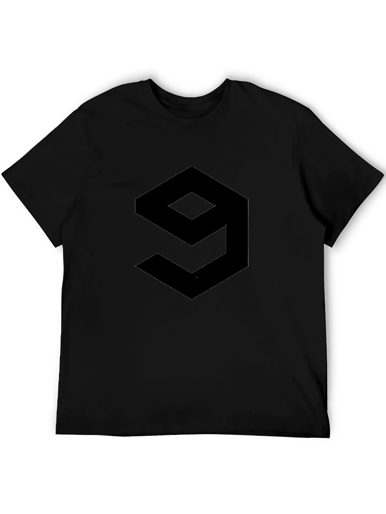 Geometric 9 Graphic Tee - Modern Style