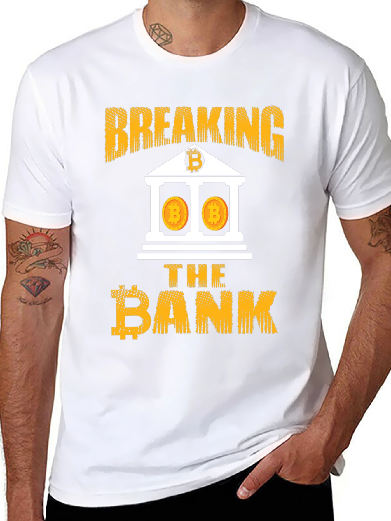 Breaking The Bank Bitcoin Graphic Tee