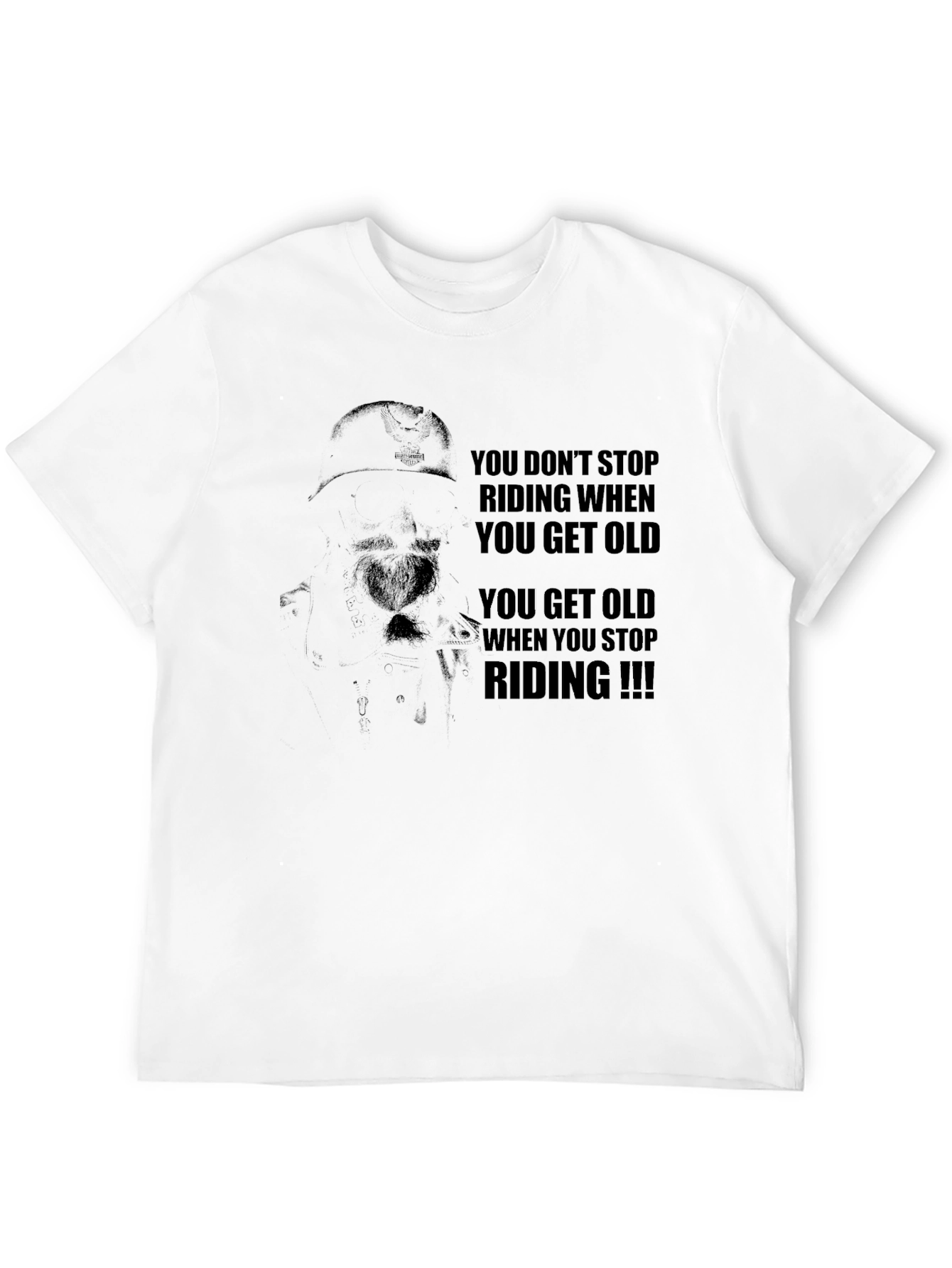 Riding Motorcycle Graphic T-Shirt - Dont Stop Riding!