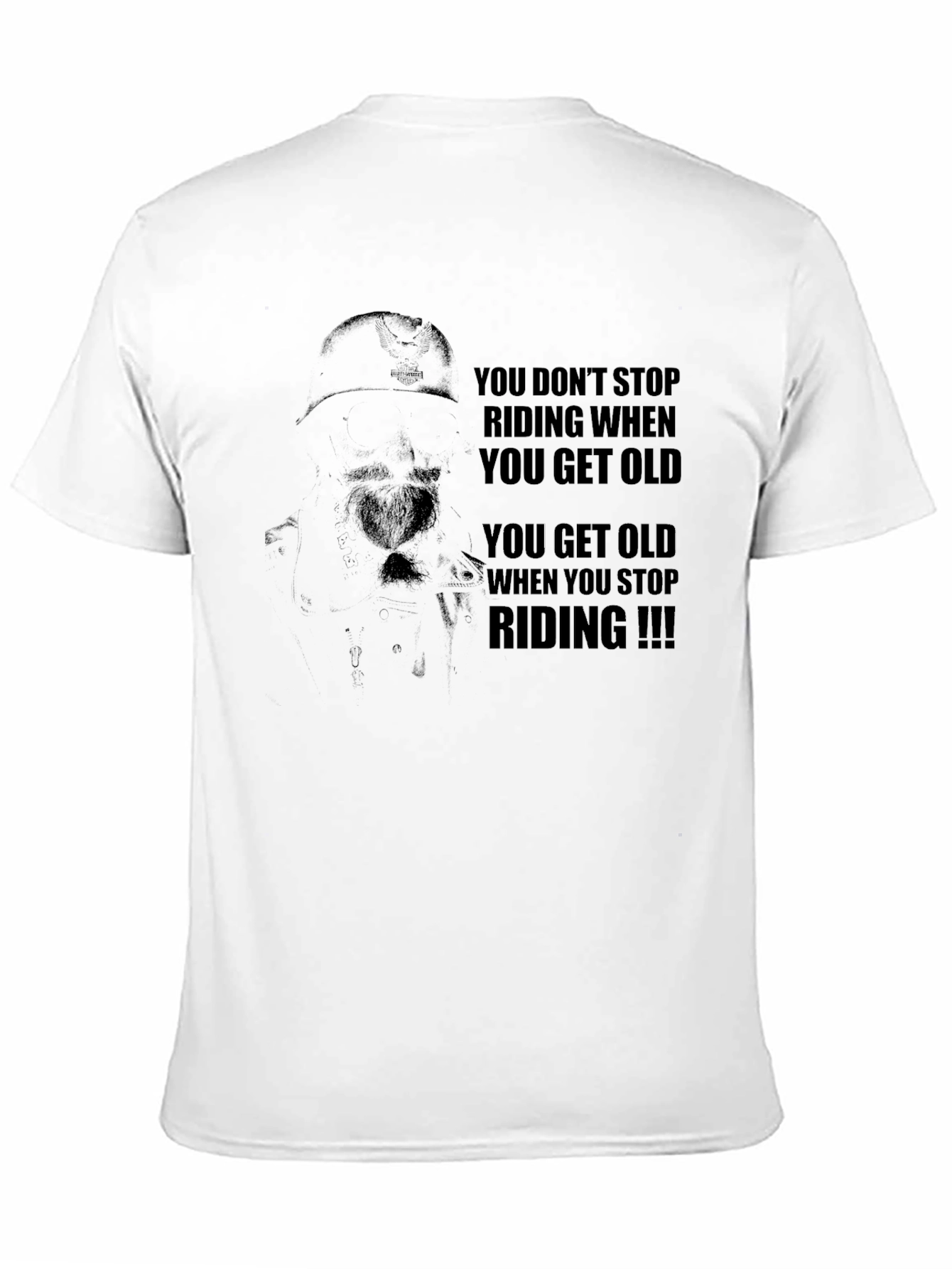Riding Motorcycle Graphic T-Shirt - Dont Stop Riding!