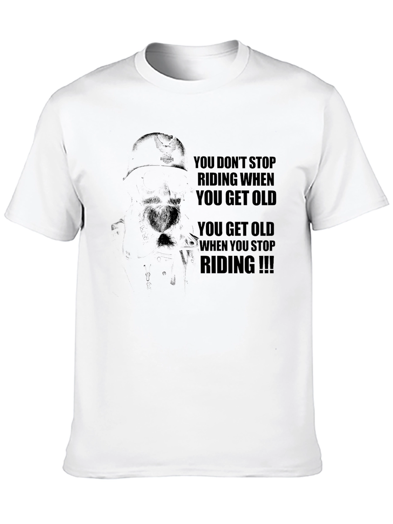 Riding Motorcycle Graphic T-Shirt - Dont Stop Riding!
