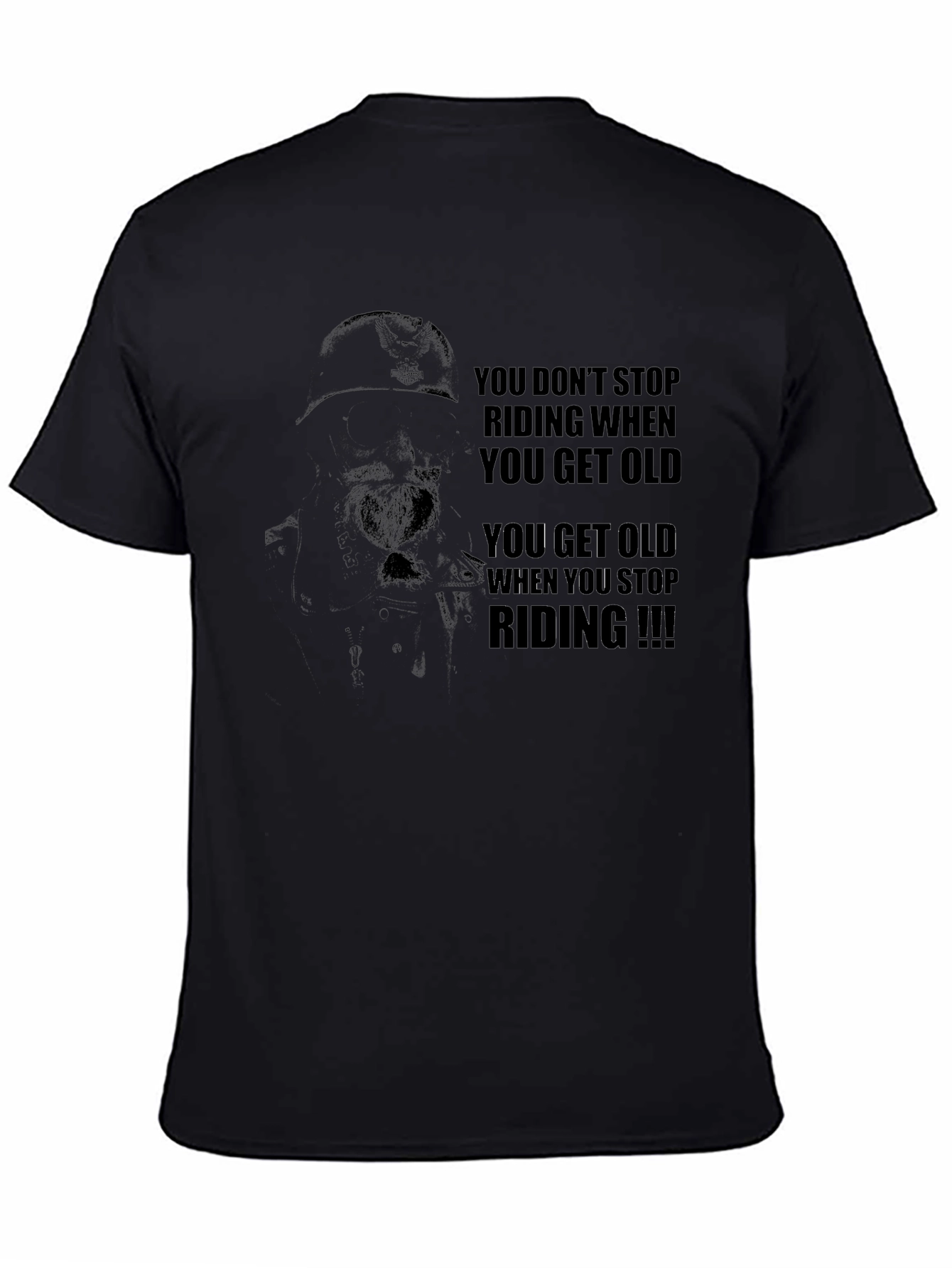 Riding Motorcycle Graphic T-Shirt - Dont Stop Riding!