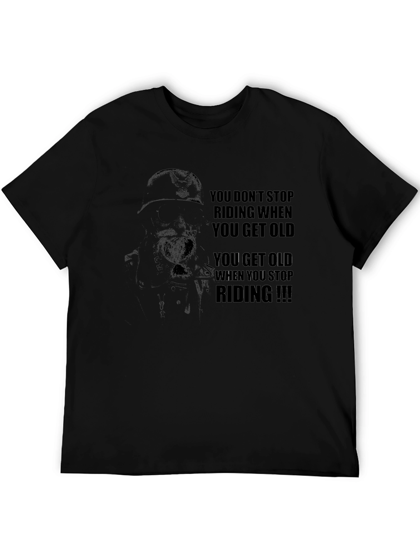 Riding Motorcycle Graphic T-Shirt - Dont Stop Riding!