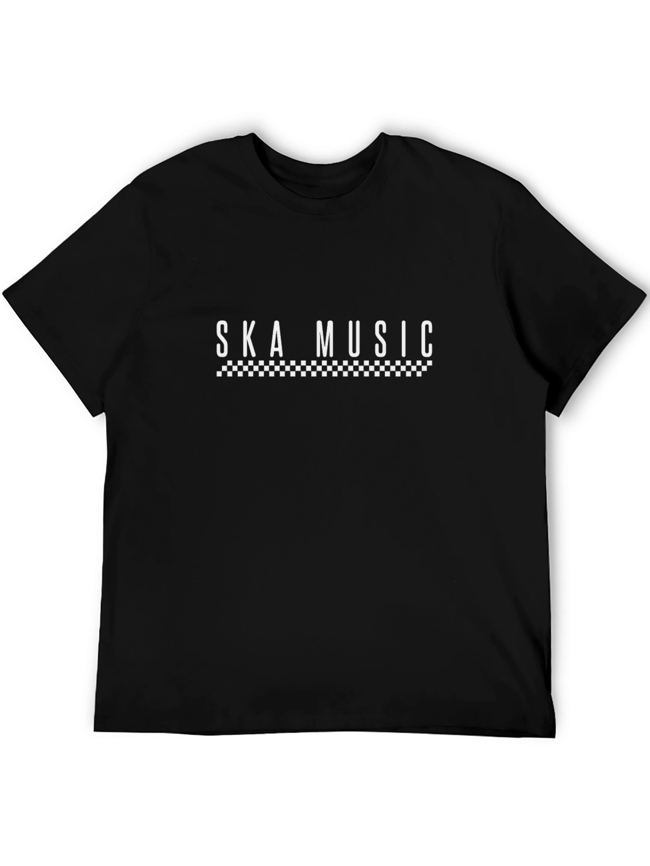 Ska Music Graphic Tee - Black Cotton Blend