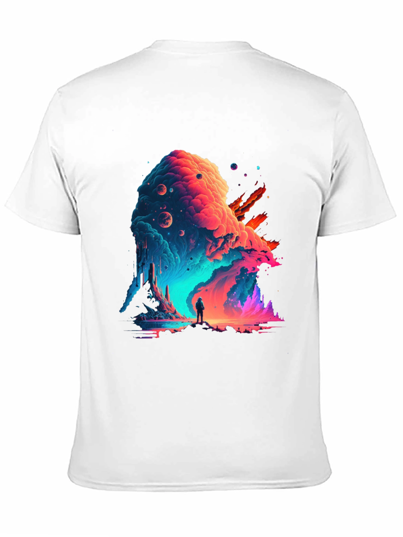 Cosmic Wanderer Graphic Tee - Stylish Space Adventure Shirt