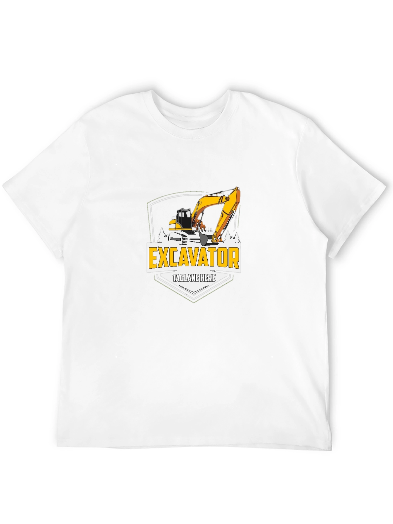 Excavator Graphic Tee - Construction Vehicle T-Shirt
