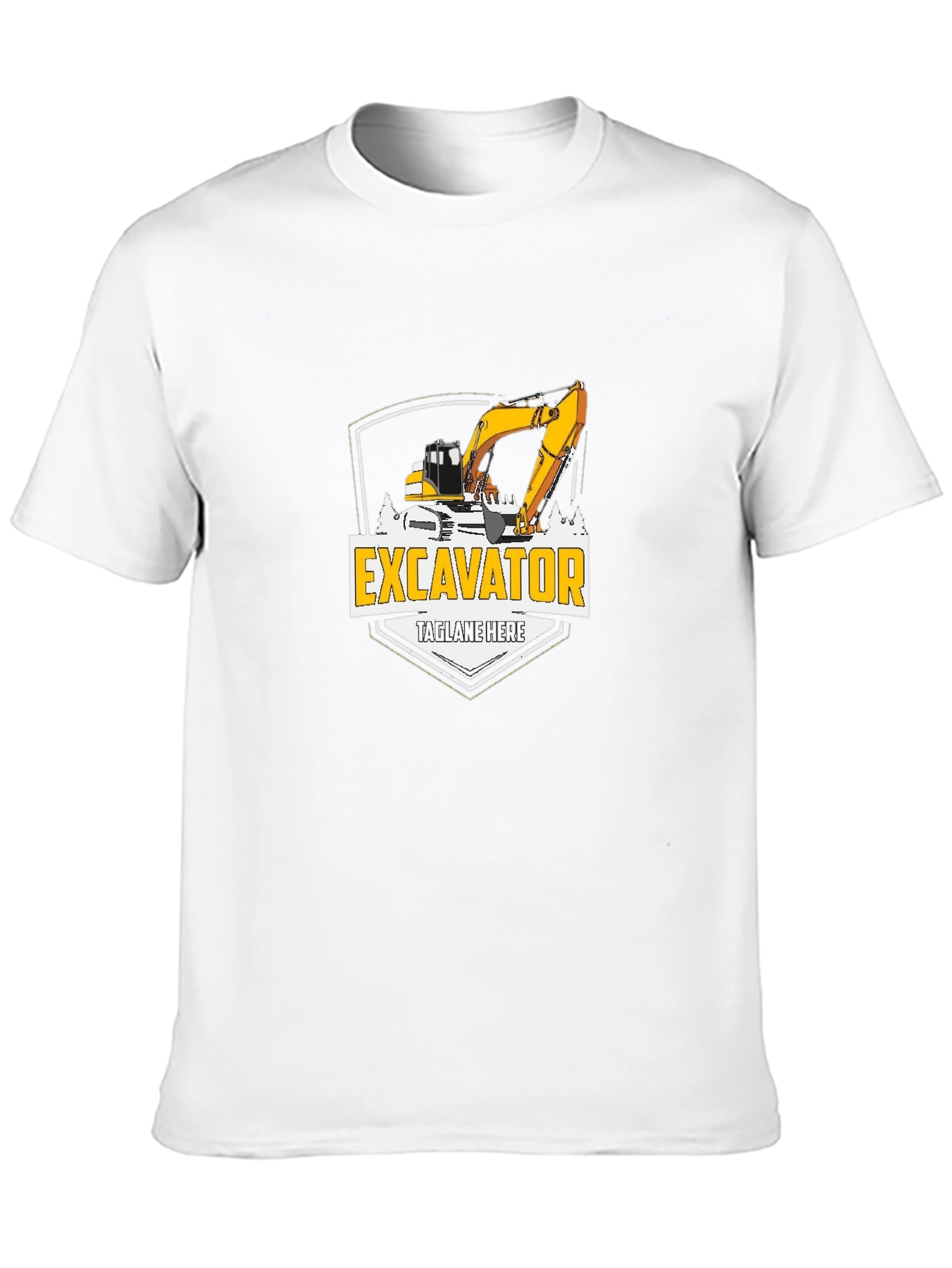 Excavator Graphic Tee - Construction Vehicle T-Shirt