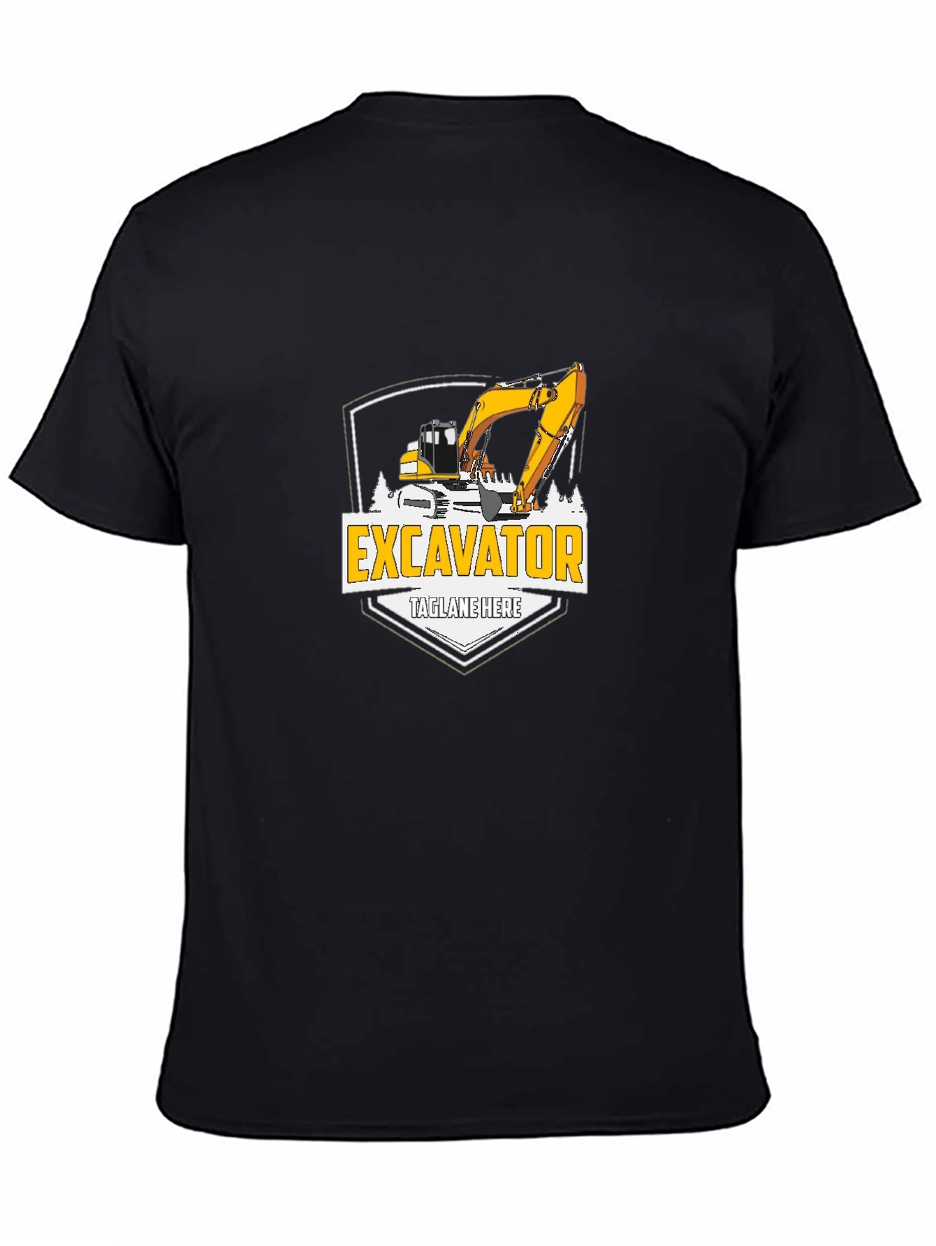 Excavator Graphic Tee - Construction Vehicle T-Shirt