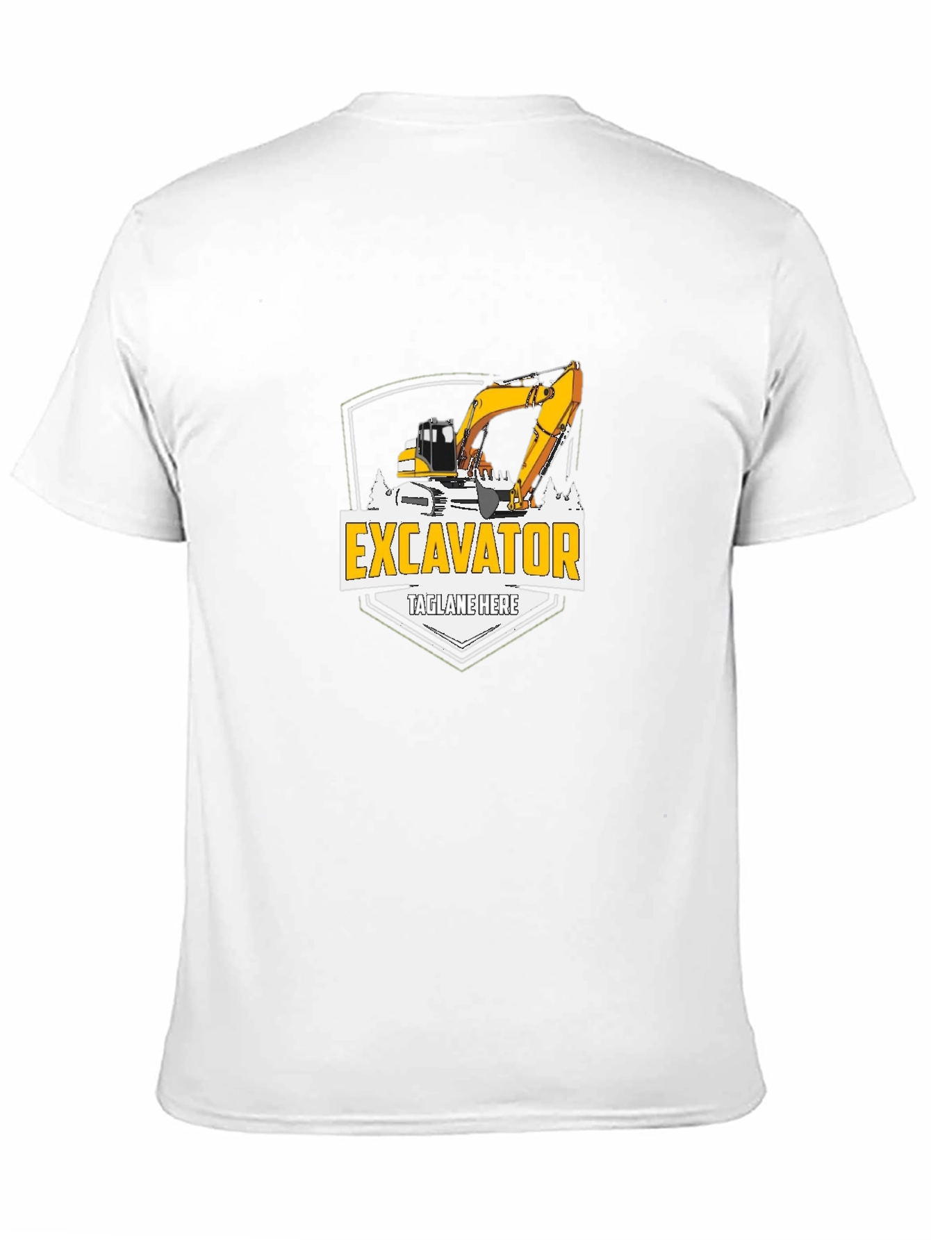 Excavator Graphic Tee - Construction Vehicle T-Shirt