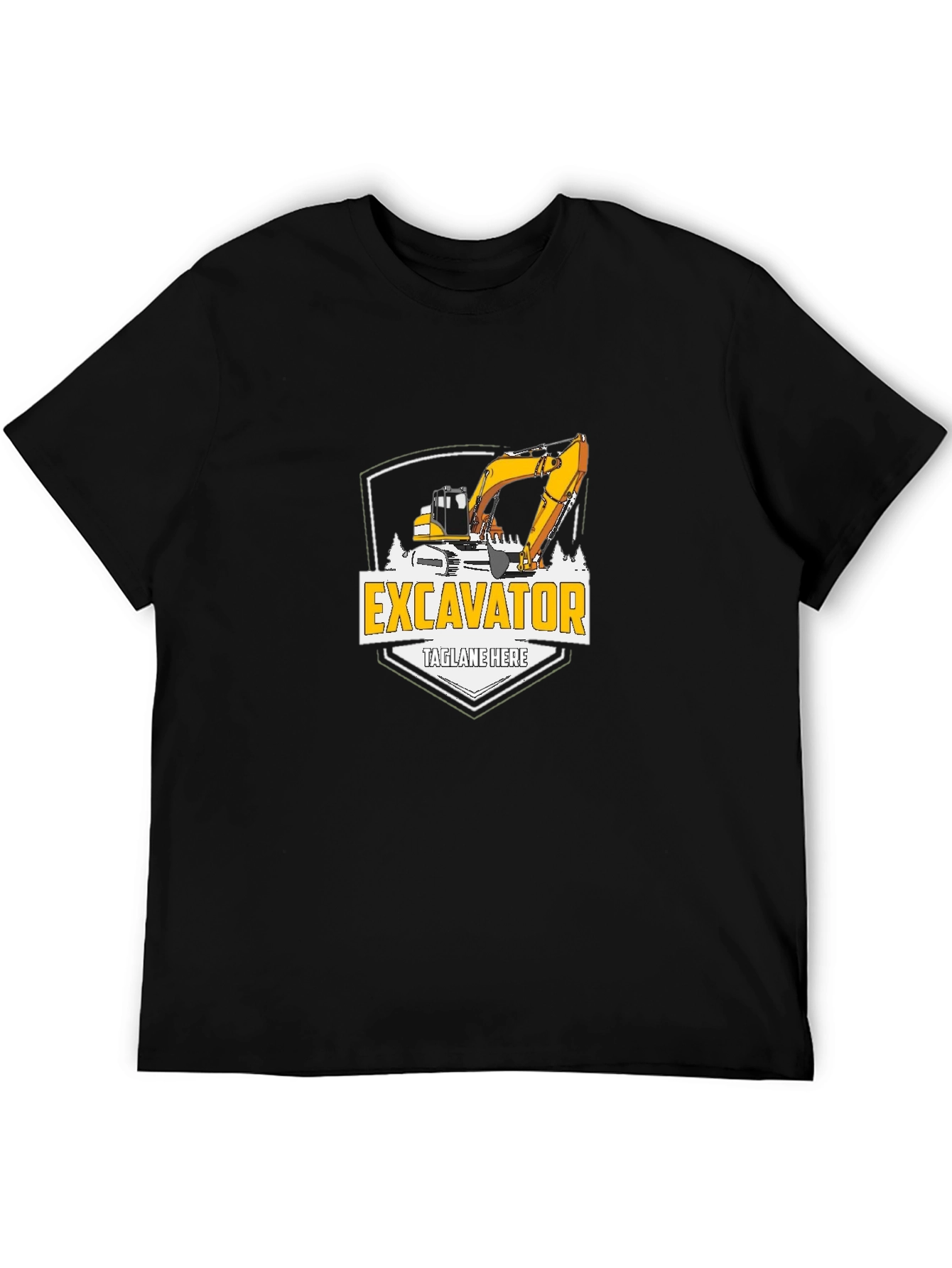Excavator Graphic Tee - Construction Vehicle T-Shirt