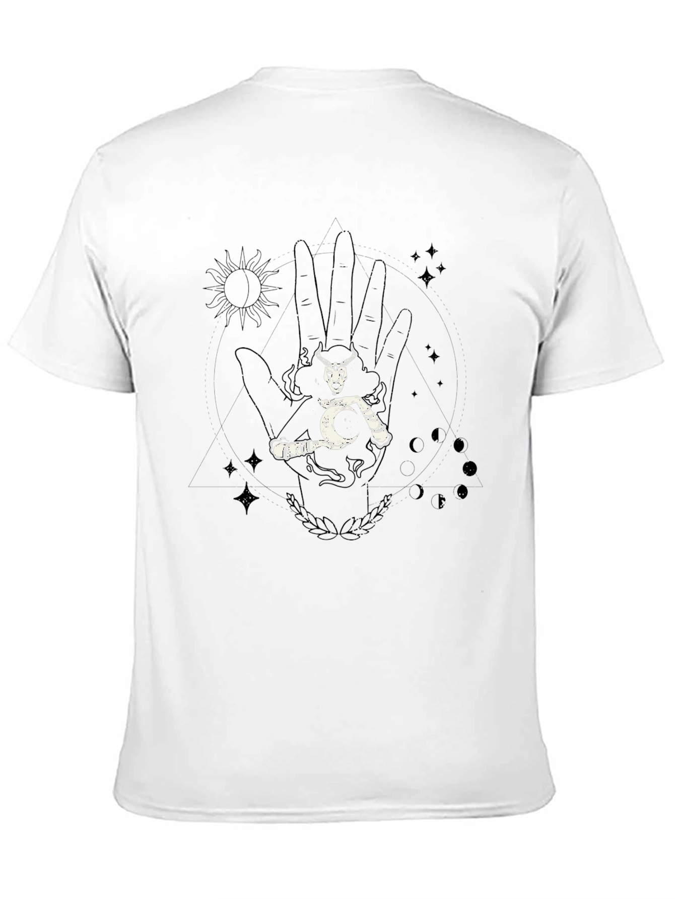 Mystic Hand Graphic Tee - Unisex Black T-Shirt