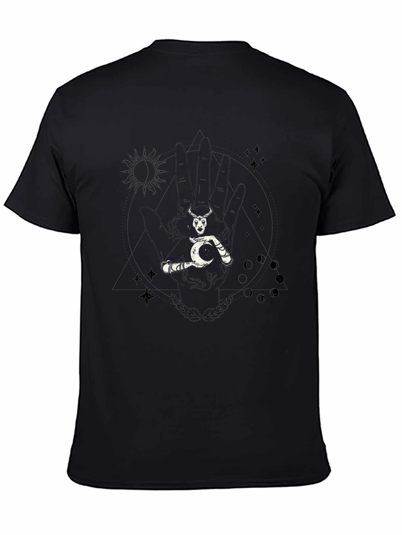 Mystic Hand Graphic Tee - Unisex Black T-Shirt