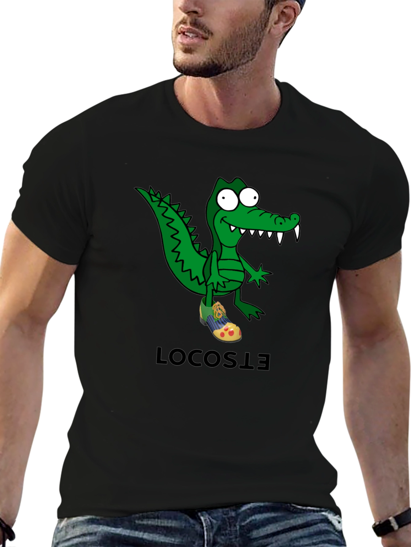 Cartoon Crocodile T-Shirt - Quirky Graphic Tee