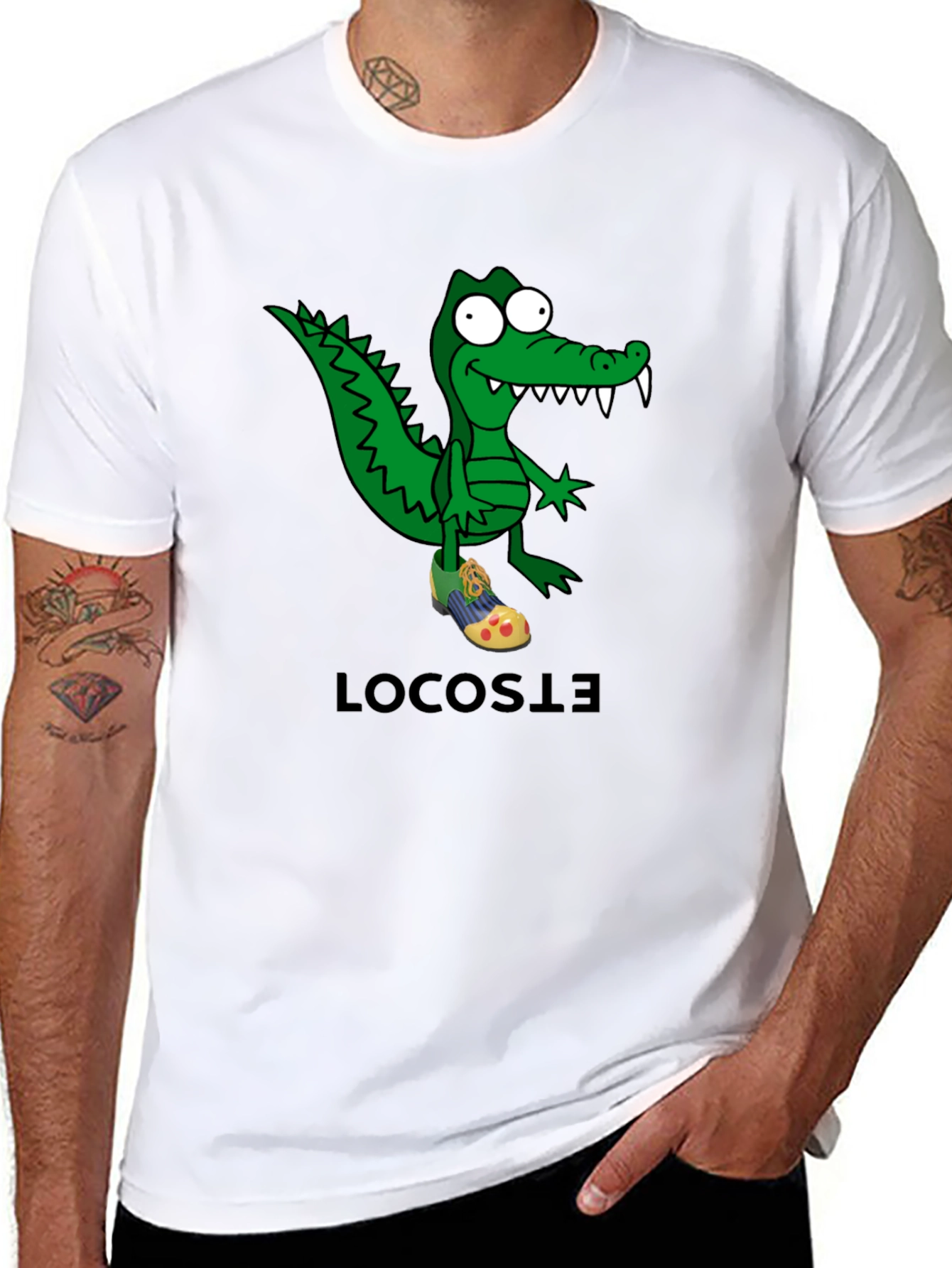 Cartoon Crocodile T-Shirt - Quirky Graphic Tee