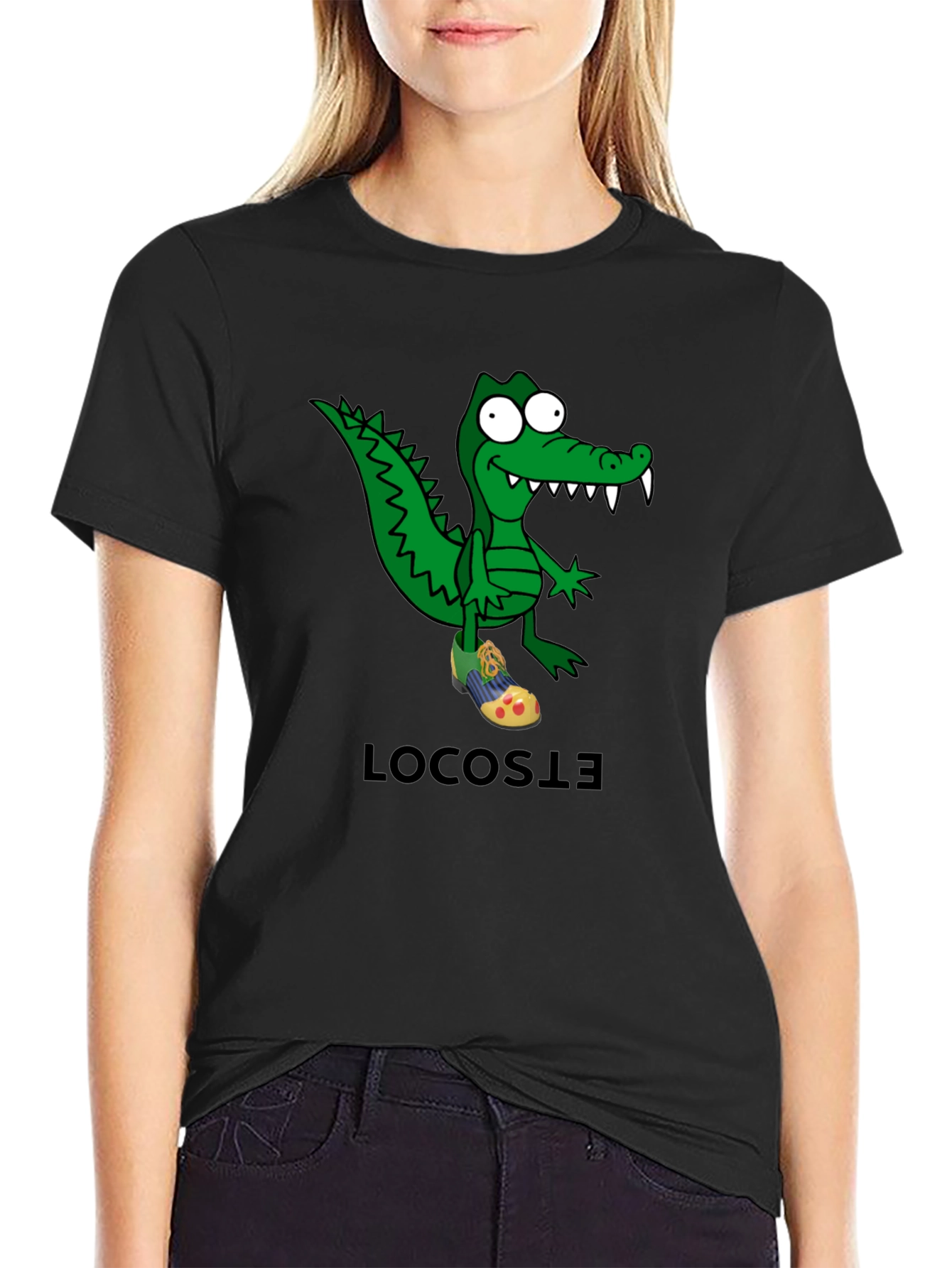 Cartoon Crocodile T-Shirt - Quirky Graphic Tee