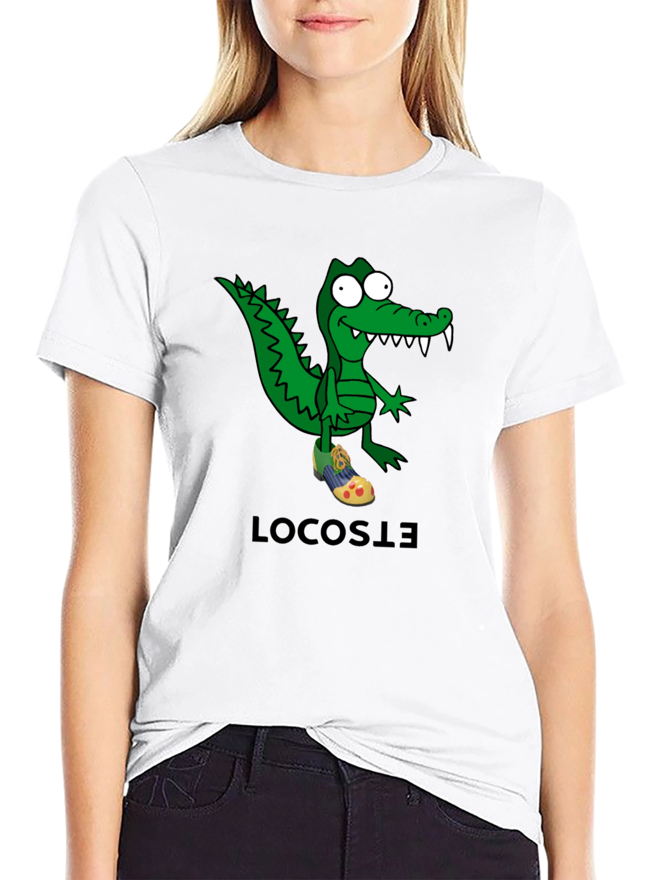 Cartoon Crocodile T-Shirt - Quirky Graphic Tee