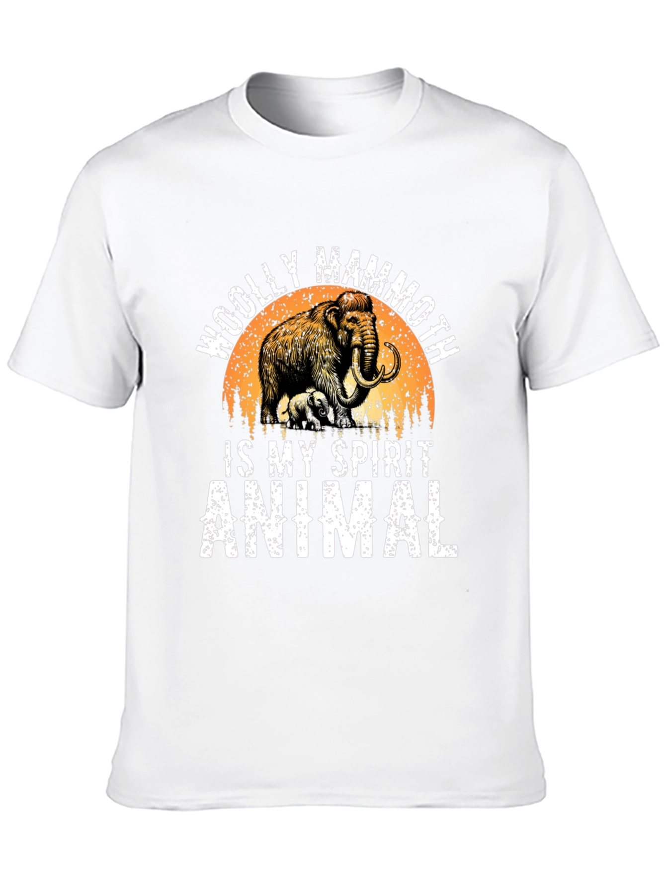 Woolly Mammoth Spirit Animal Graphic T-Shirt