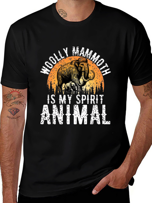 Woolly Mammoth Spirit Animal Graphic T-Shirt