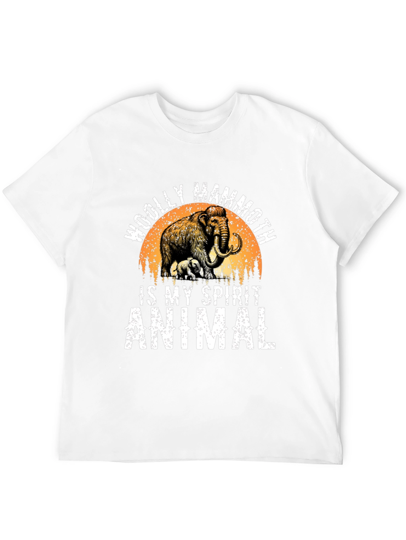 Woolly Mammoth Spirit Animal Graphic T-Shirt