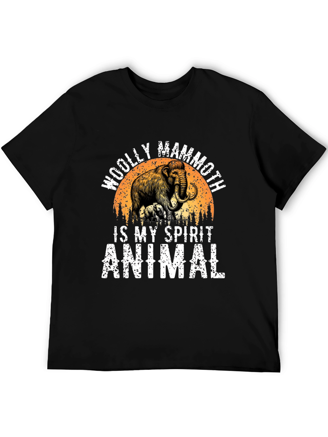 Woolly Mammoth Spirit Animal Graphic T-Shirt