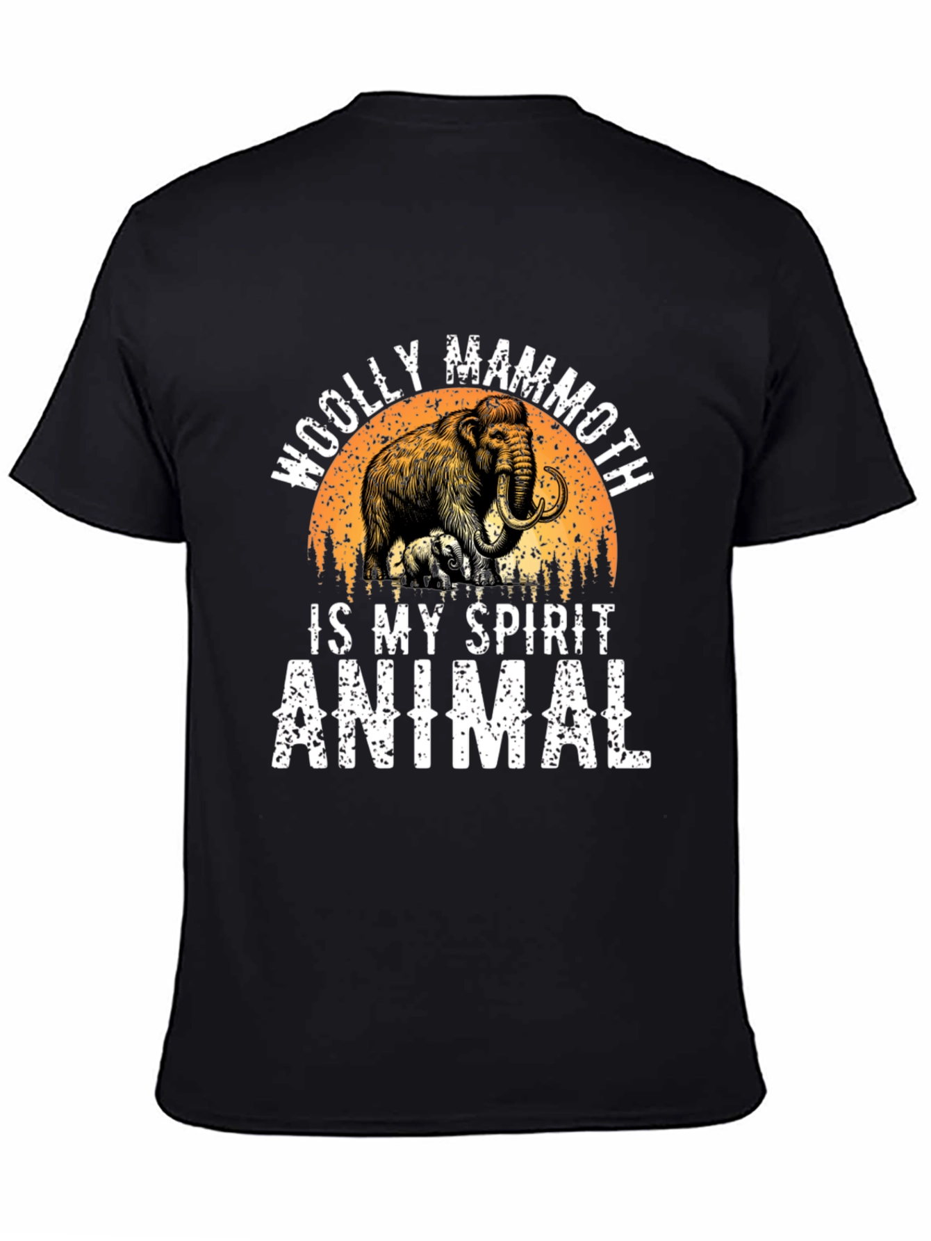 Woolly Mammoth Spirit Animal Graphic T-Shirt
