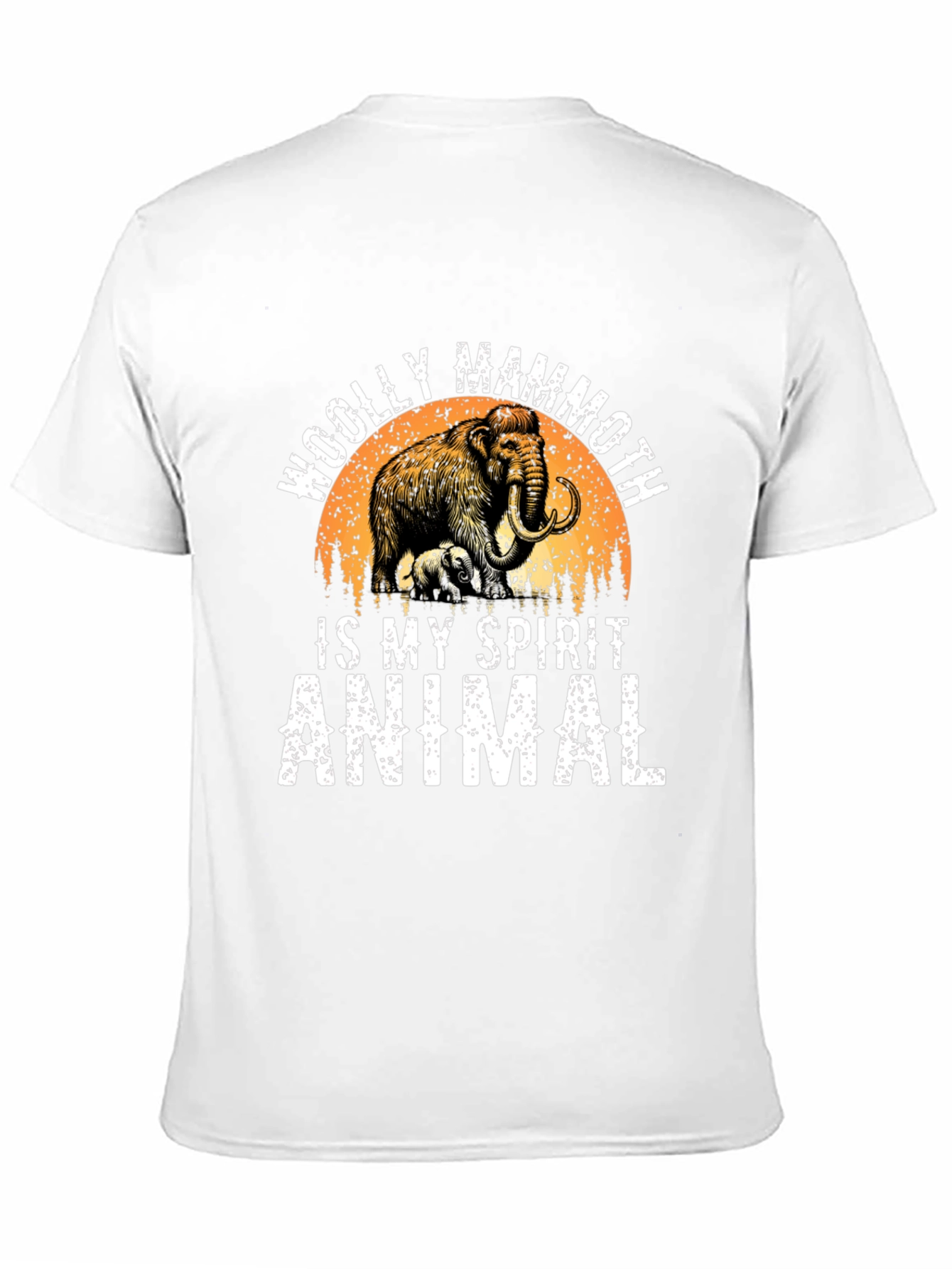Woolly Mammoth Spirit Animal Graphic T-Shirt