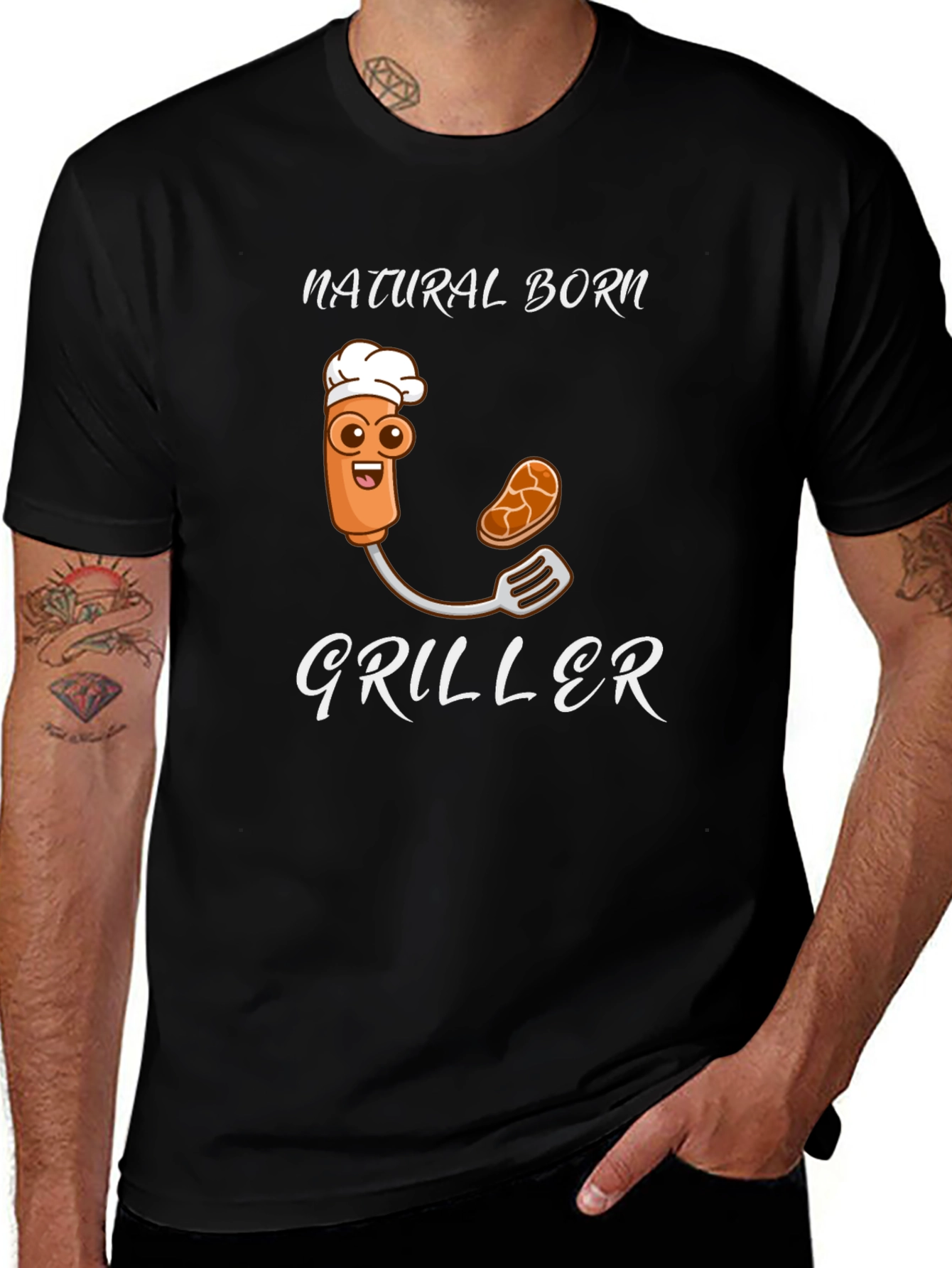Natural Born Griller Novelty T-Shirt