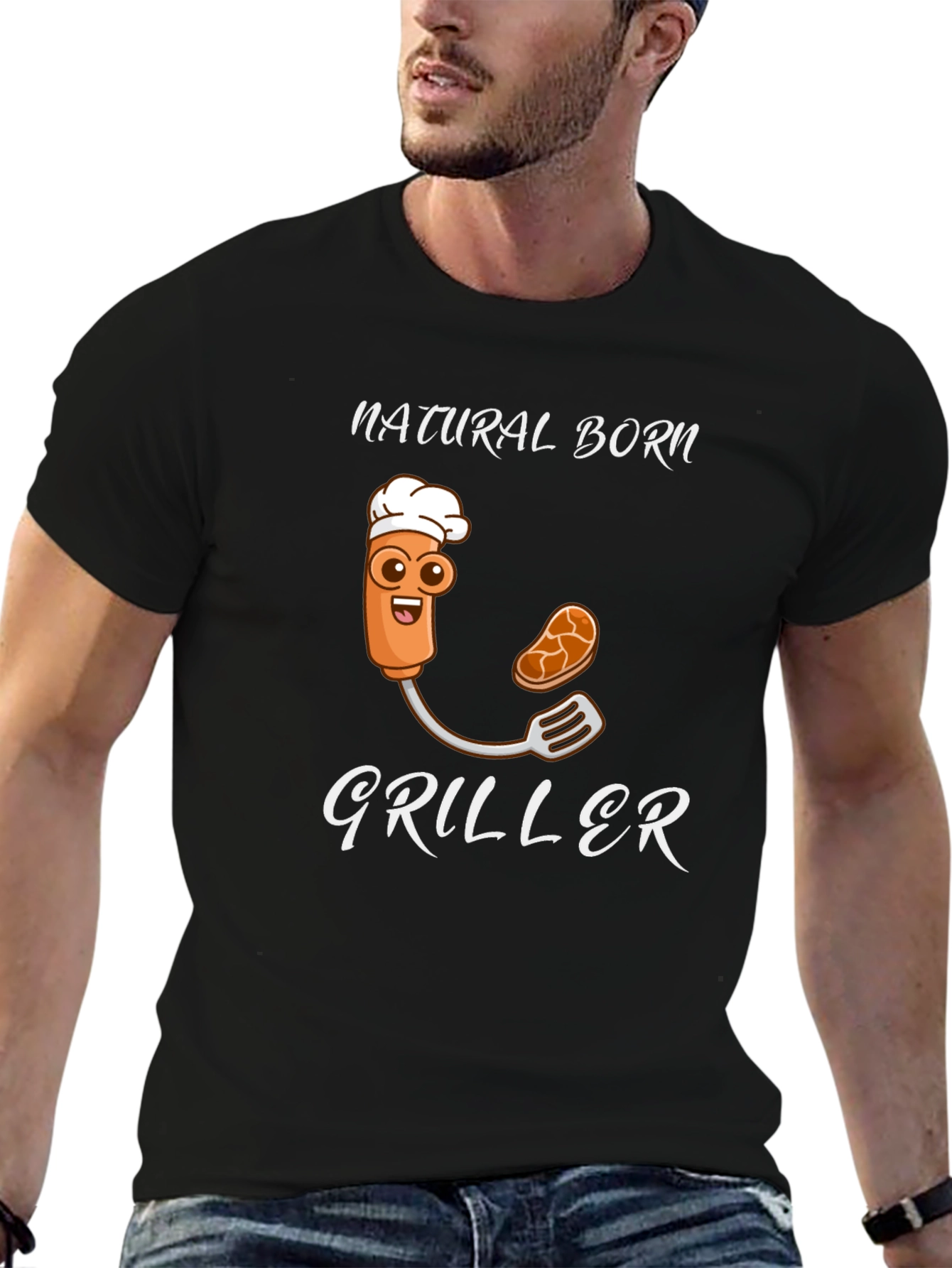 Natural Born Griller Novelty T-Shirt