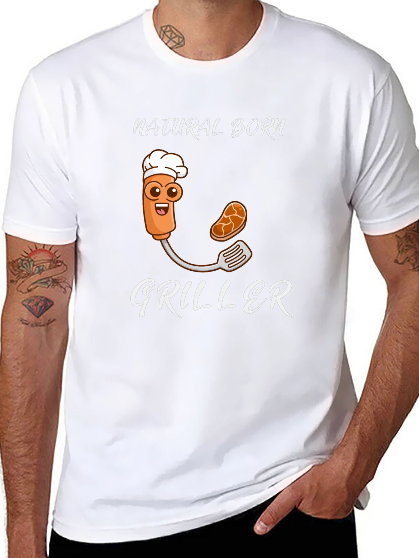 Natural Born Griller Novelty T-Shirt