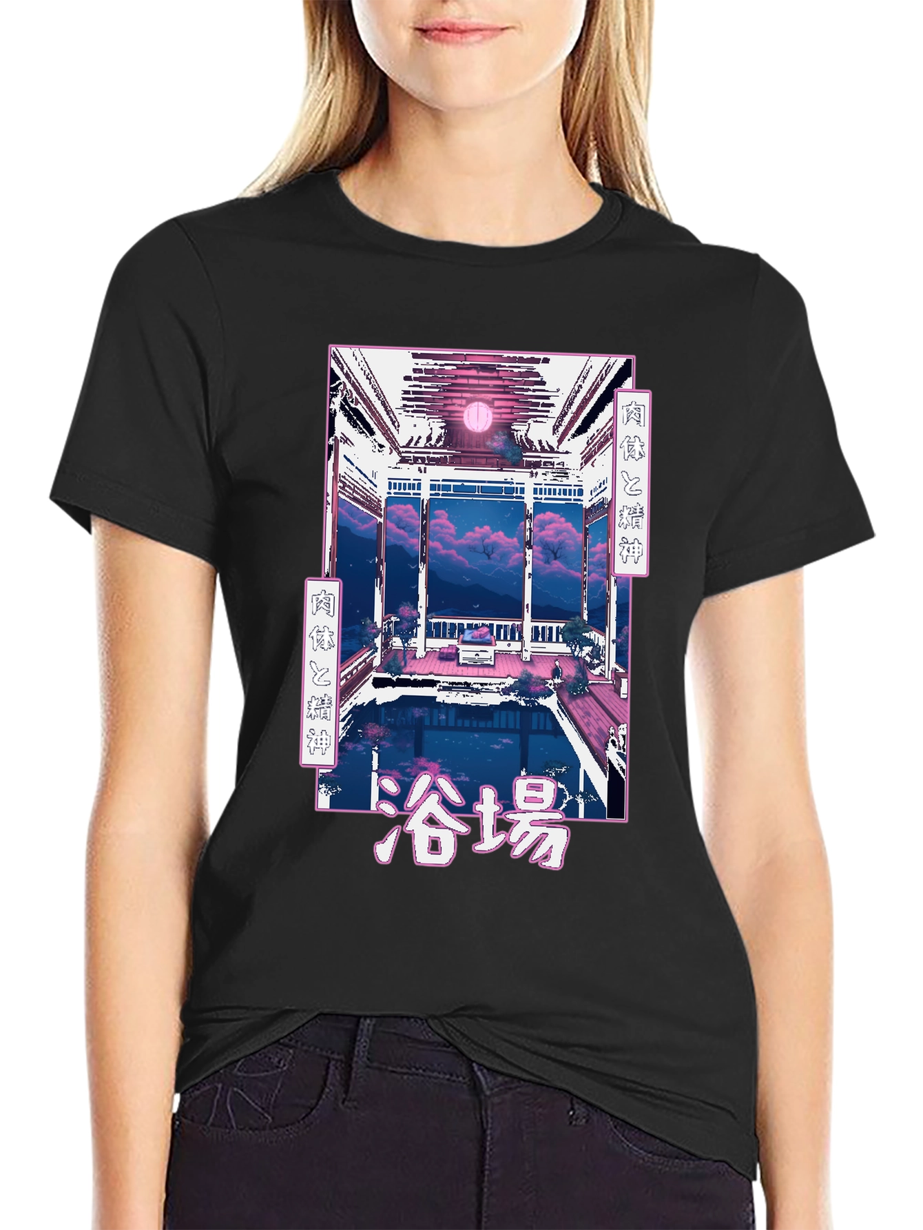 Anime Bathhouse Graphic T-Shirt