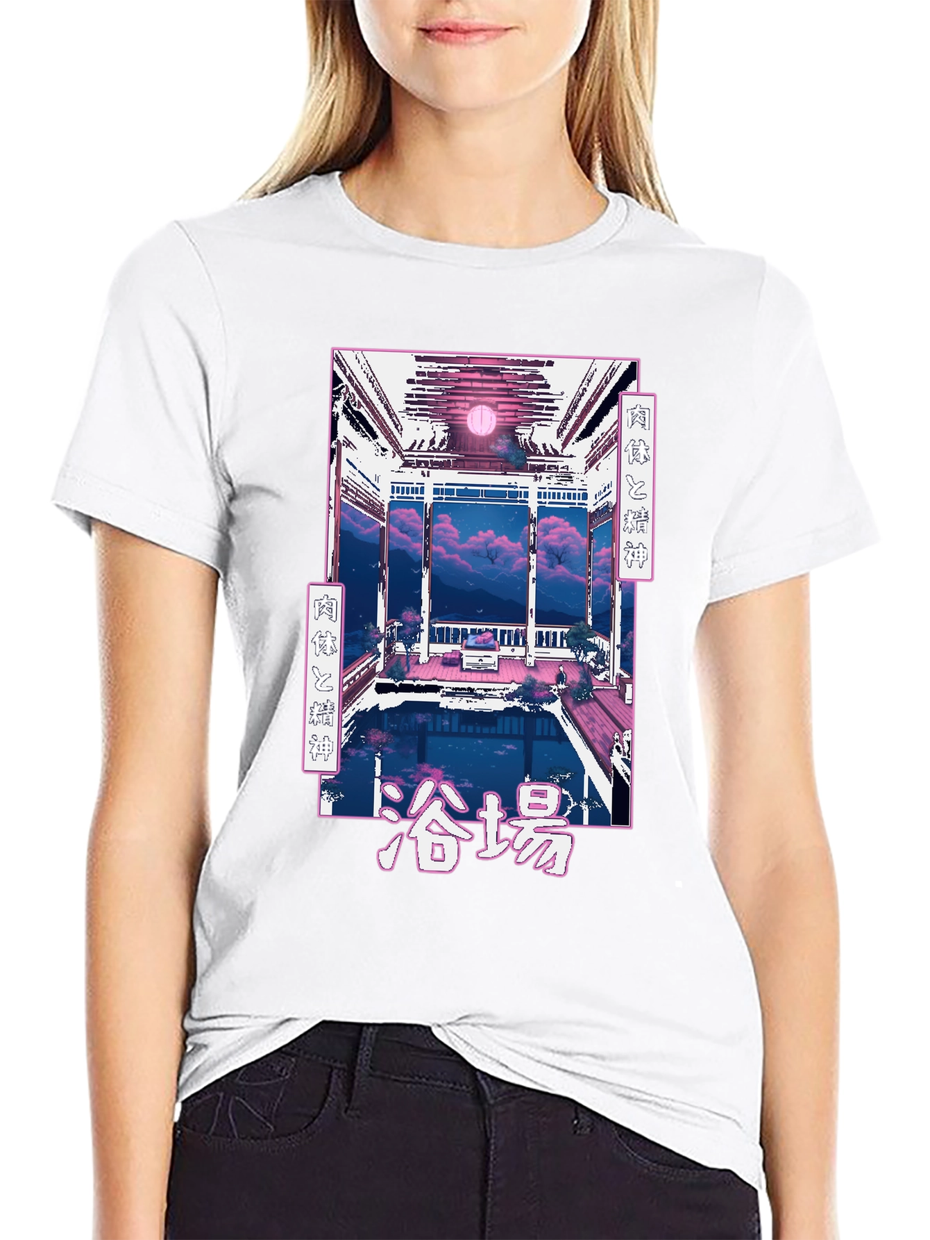 Anime Bathhouse Graphic T-Shirt