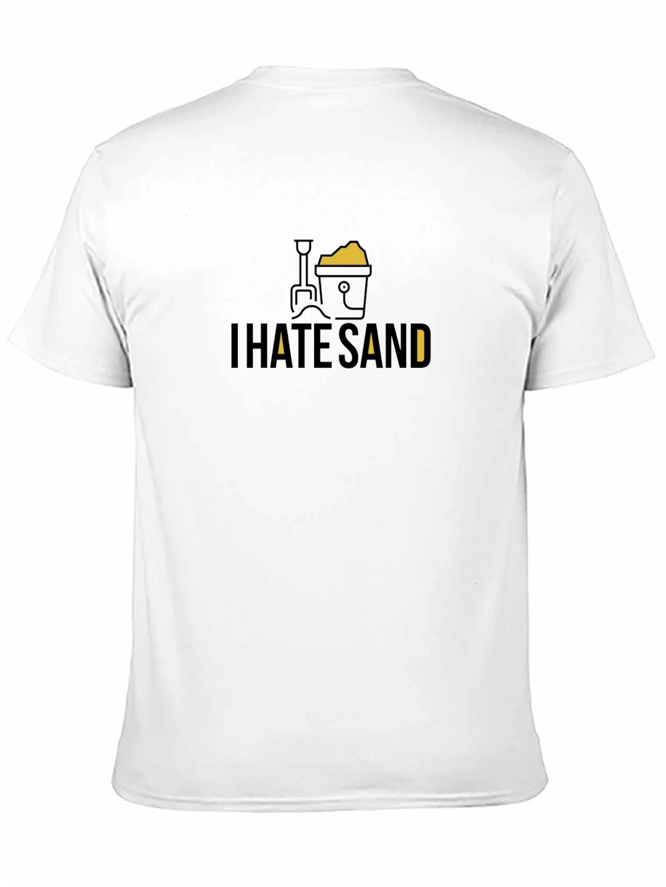 I Hate Sand Black Graphic Tee