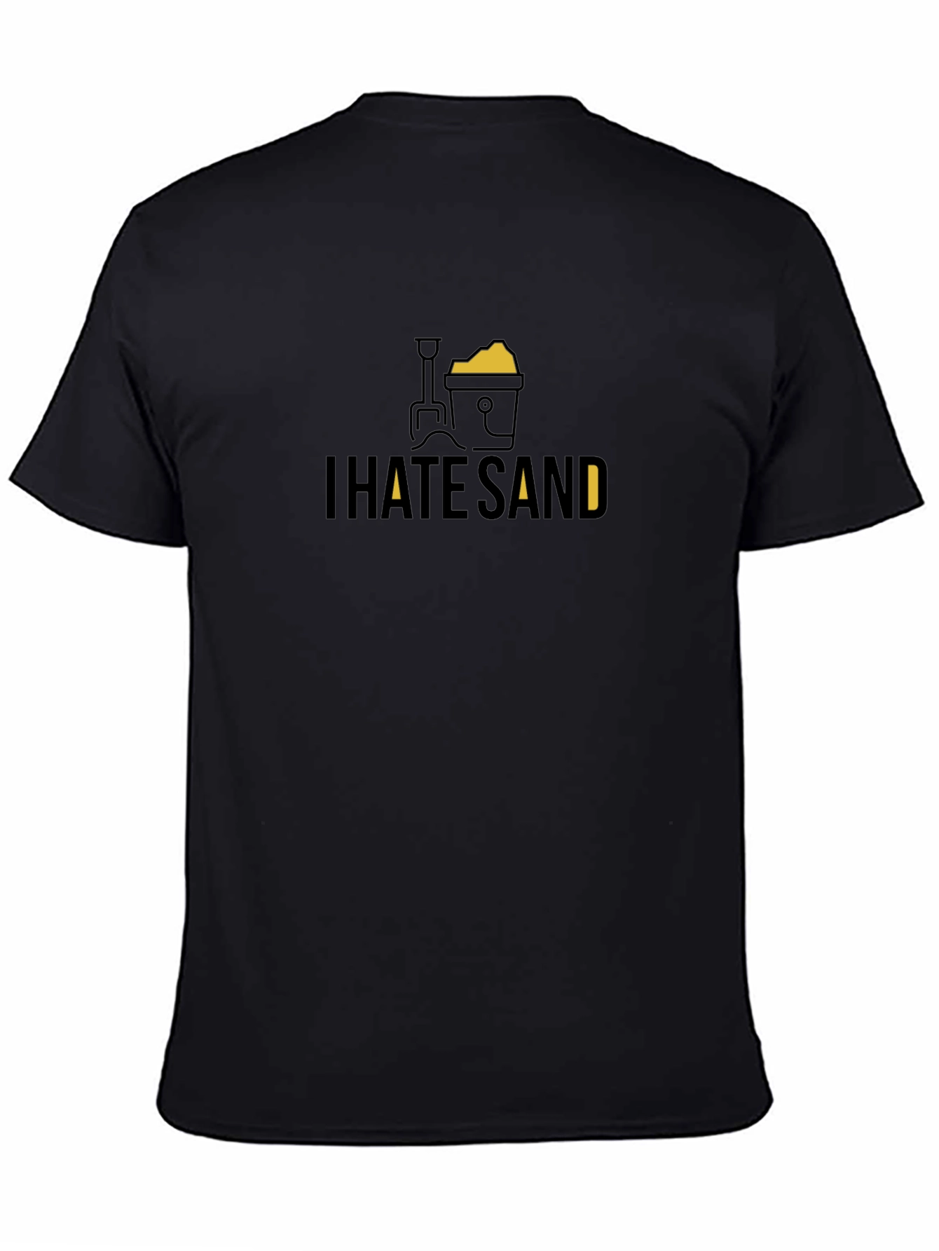I Hate Sand Black Graphic Tee