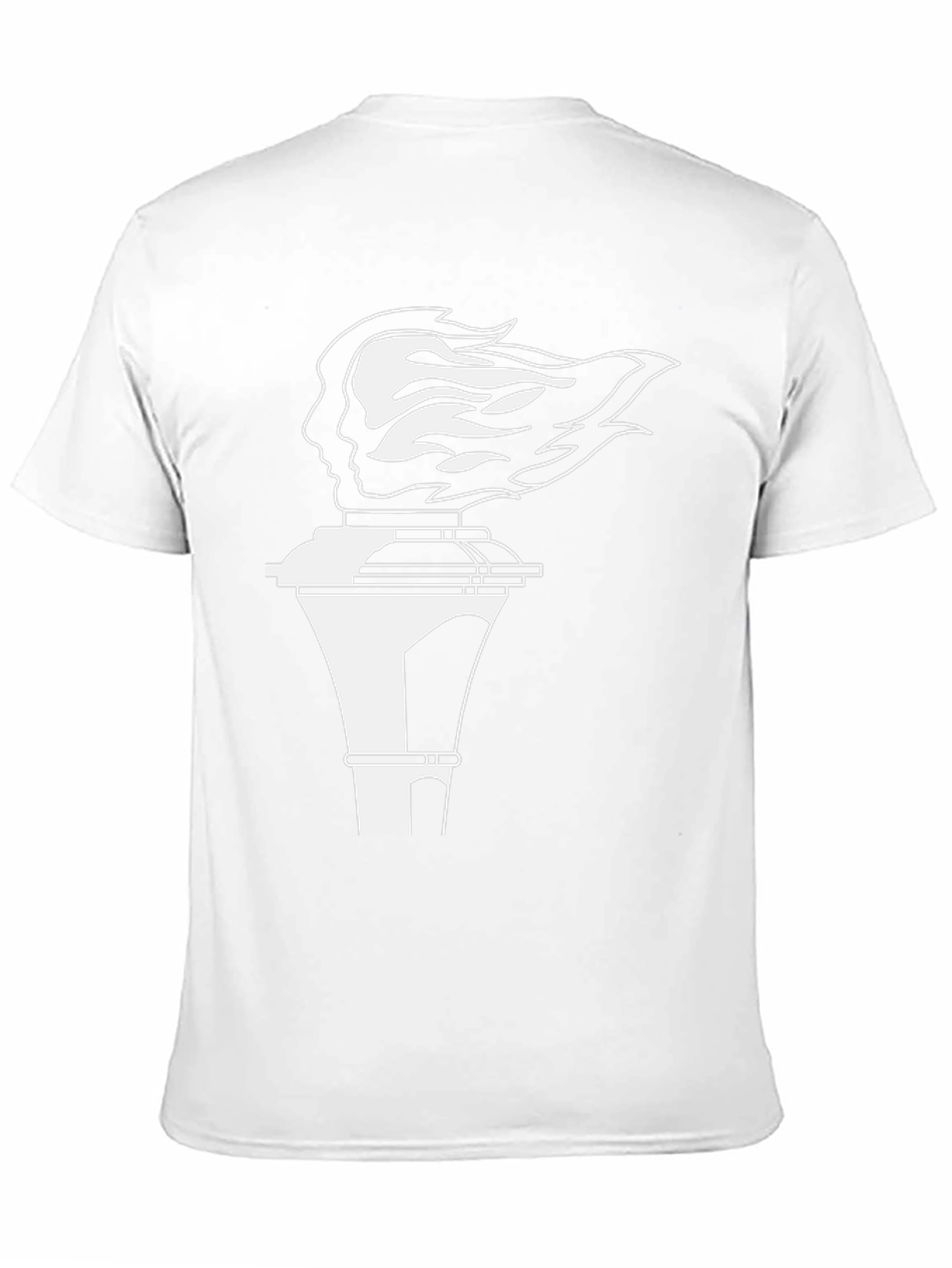 Modern Graphic Tee - Torch Silhouette