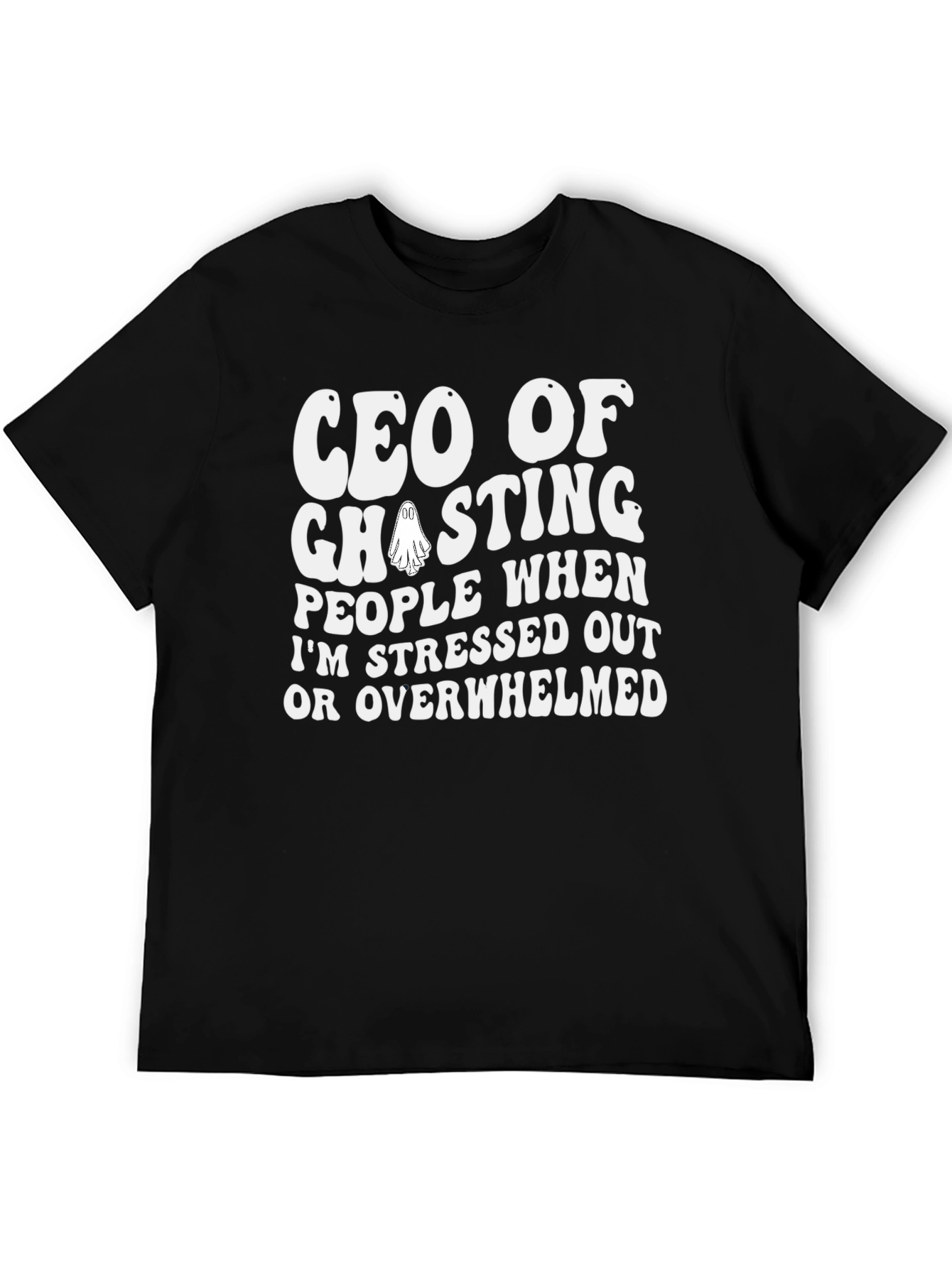 CEO of Ghosting T-Shirt Funny Introvert Tee
