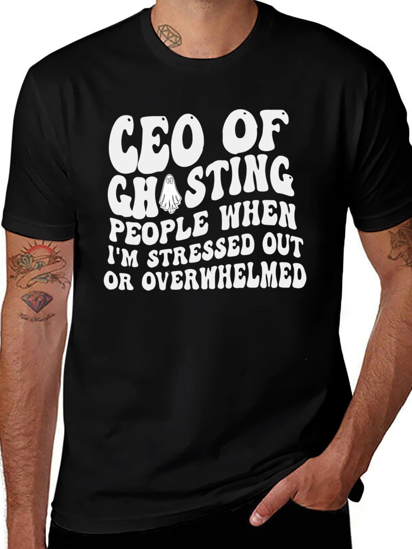 CEO of Ghosting T-Shirt Funny Introvert Tee