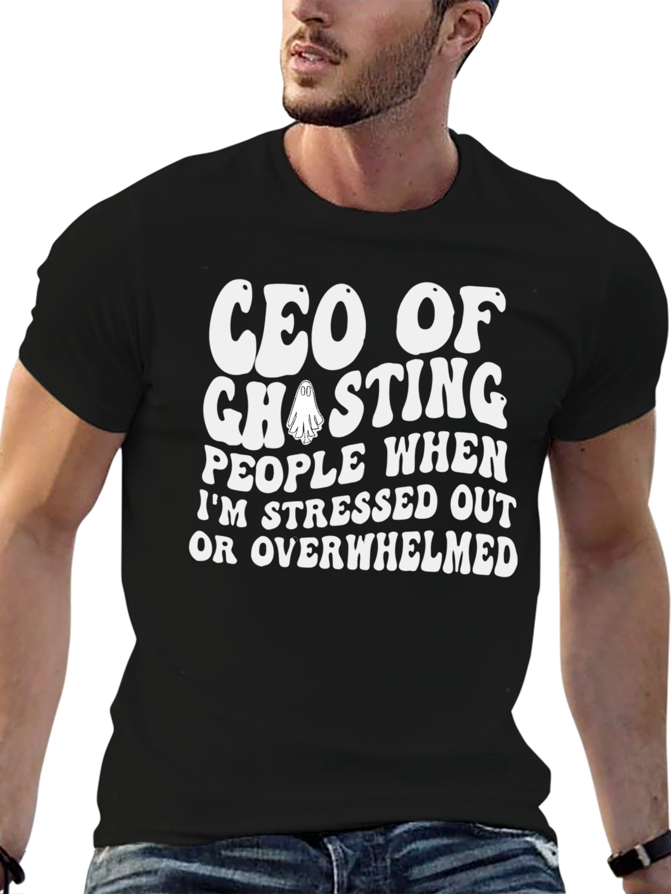 CEO of Ghosting T-Shirt Funny Introvert Tee