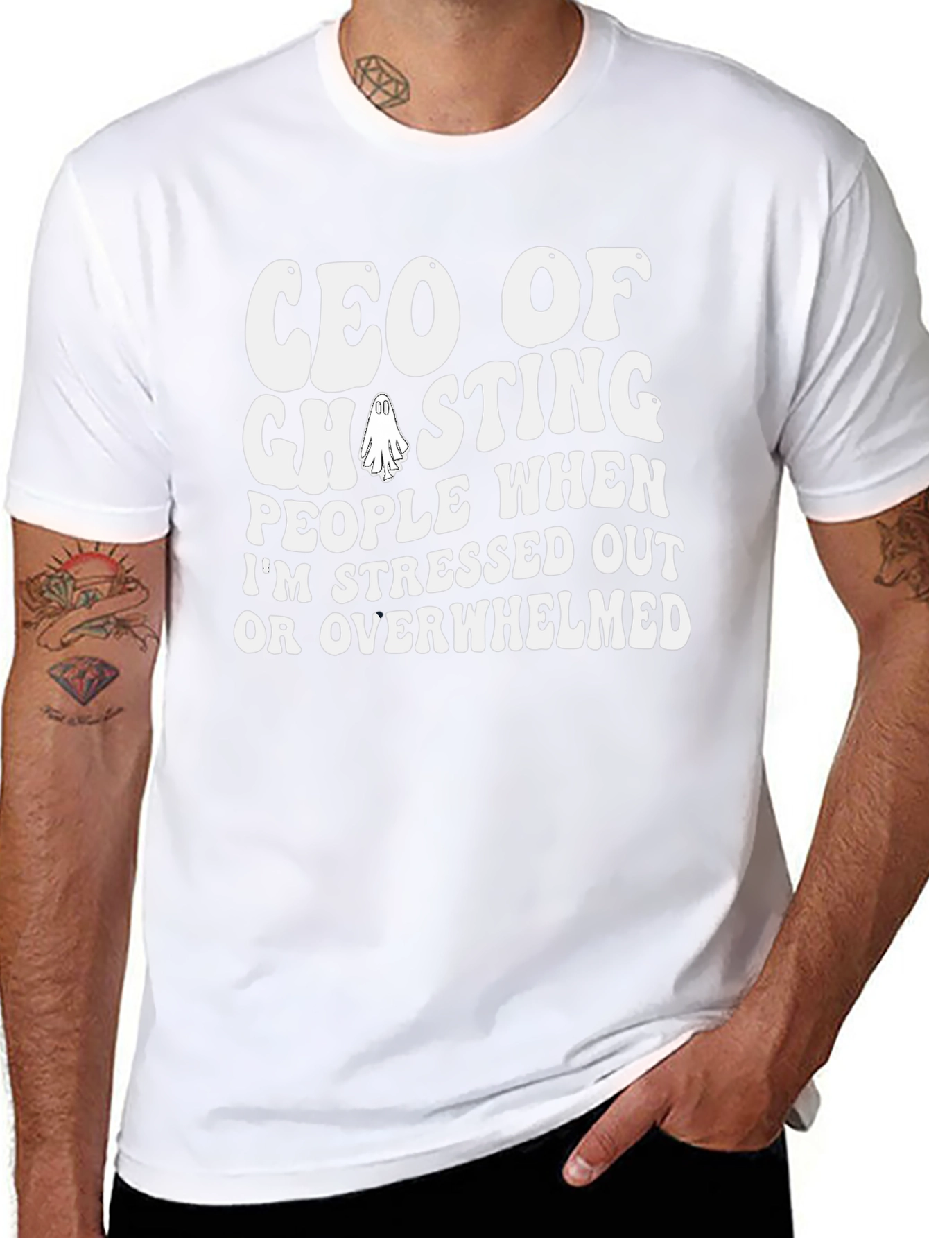 CEO of Ghosting T-Shirt Funny Introvert Tee