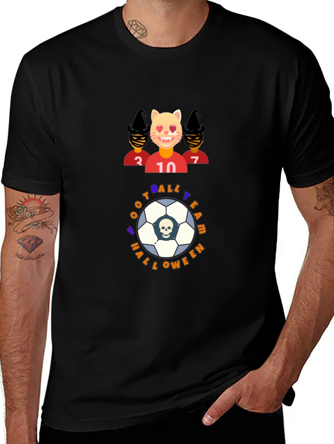 Football Team Halloween Graphic T-Shirt