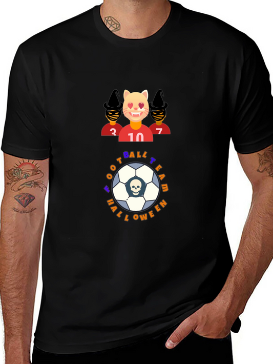 Football Team Halloween Graphic T-Shirt