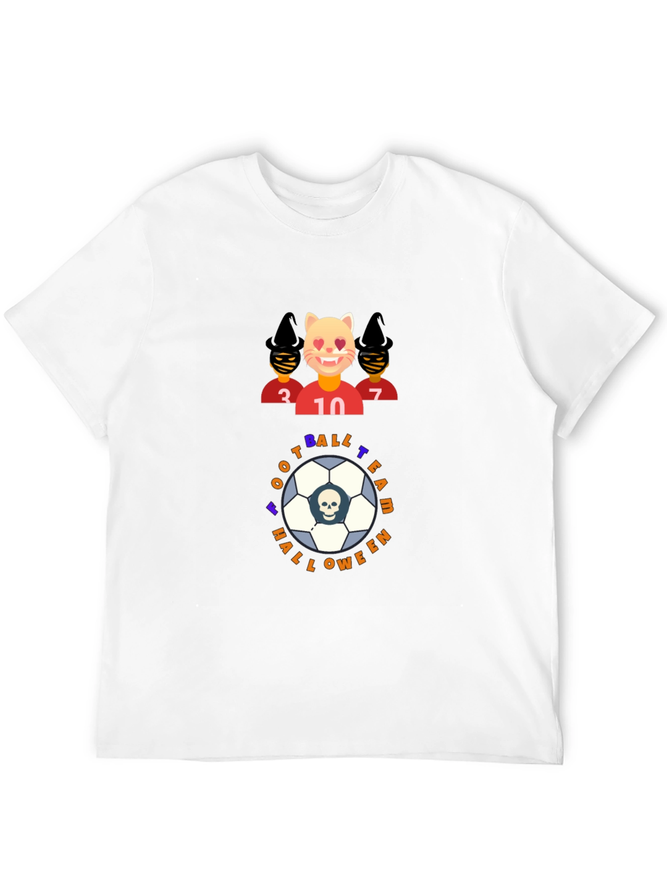 Football Team Halloween Graphic T-Shirt